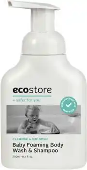 BIG W Ecostore baby foaming body wash & shampoo 250ml offer