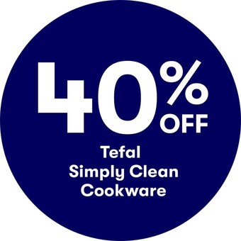 BIG W 40% off tefal simply clean cookware offer
