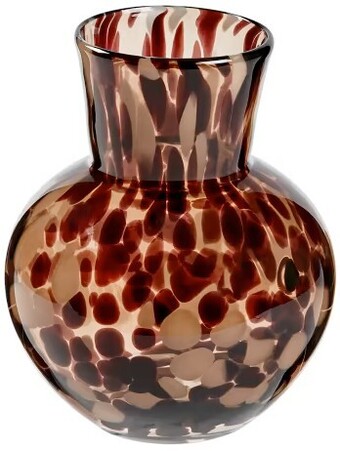 Tortoise shell fluted vase