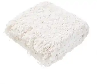 Kmart Boucle throw - white offer