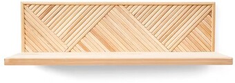 Embossed wooden shelf