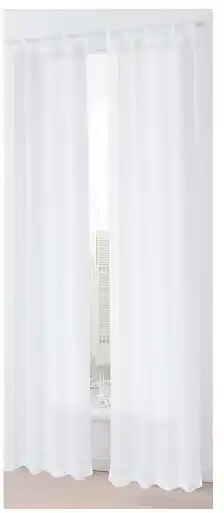 Kmart Toulouse voile tab top curtain white offer