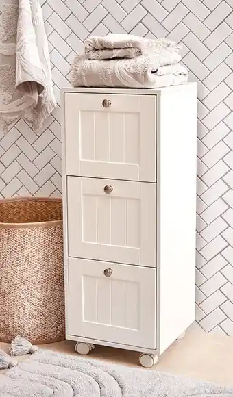 Kmart 3 drawer unit with wheels offer