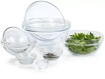 Kmart Set of 10 glass mixing bowls offer