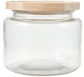 Kmart 2l glass jar with wood lid offer
