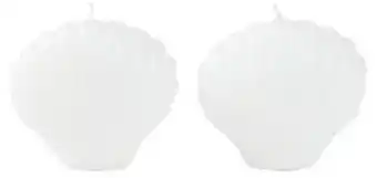 Kmart 2 pack shell shaped pillar candles offer