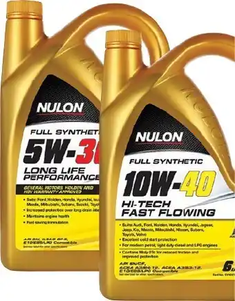 SuperCheap Auto These nulon 6l full synthetic engine oils offer