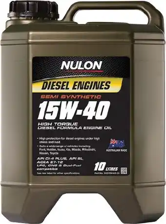 SuperCheap Auto Nulon semi synthetic high torque engine oil offer