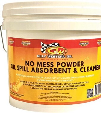 Gulf western absorbent powder oil spill kit