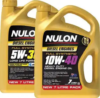 SuperCheap Auto These nulon 7l diesel engine oils offer