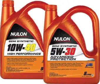 SuperCheap Auto These nulon 5l semi synthetic engine oils offer