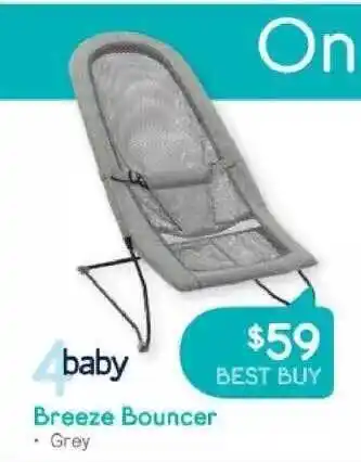 Baby Bunting Breeze bouncer 4baby offer