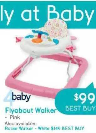 Baby Bunting 4baby flyabout walker offer