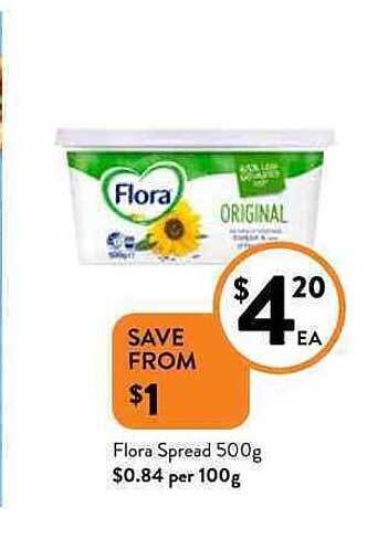 Foodworks Flora spread offer