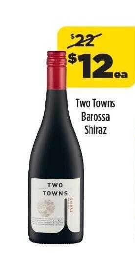Liquorland Two towns barossa shiraz offer
