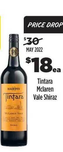 Liquorland Tintara mclaren vale shiraz offer
