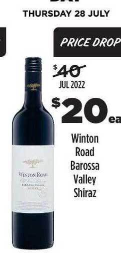 Liquorland Winton road barossa valley shiraz offer