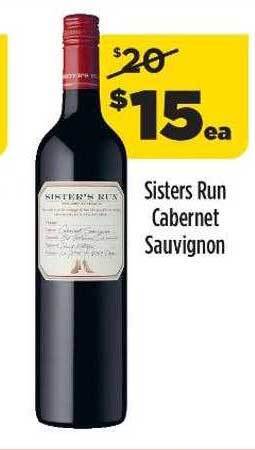Liquorland Sisters run cabernet sauvignon offer