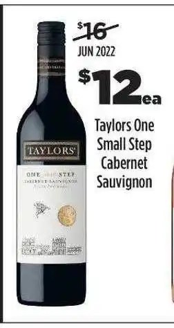 Liquorland Taylors one small step cabernet sauvignon offer