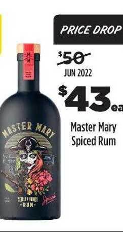 Liquorland Master mary spiced rum offer