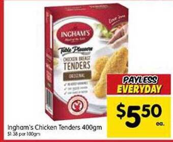 Spar Ingham's chicken tenders offer