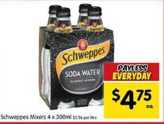 Spar Schweppes mixers offer