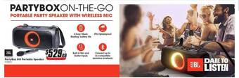 The Good Guys Jbl partybox go portable speaker offer