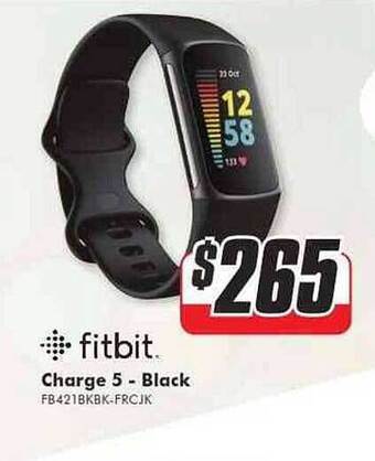 The Good Guys Fitbit charge 5 black offer