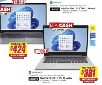 The Good Guys Lenovo ideapad slim 1i 14 offer