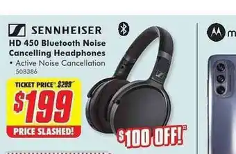 The Good Guys Sennheiser hd 450 bluetooth noise cancelling headphones offer