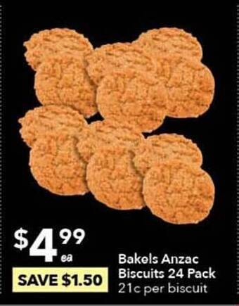Ritchies Bakels anzac biscuits 24 pack offer
