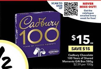 Ritchies Cadbury chocolate 100 years of shared moments gift box offer