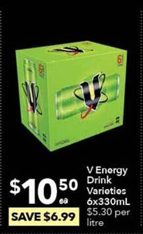 Ritchies V energy drink offer