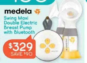 Baby Bunting Medela swing maxi double electric breast pump with bluetooth offer
