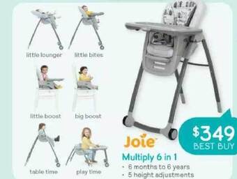 Baby Bunting Joie multiply 6 in 1 offer