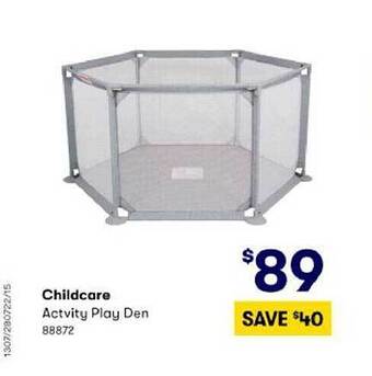 BIG W Childcare activity play den offer