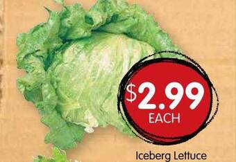 Spudshed Iceberg lettuce offer