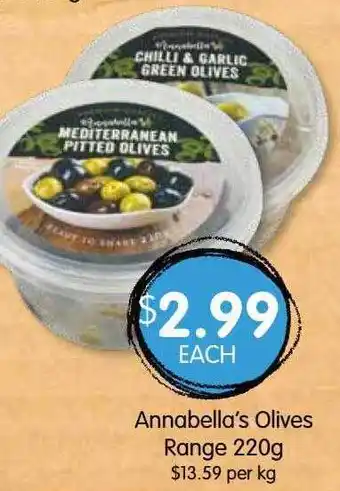 Spudshed Annabella's olives range offer