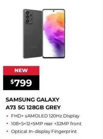 Samsung galaxy a73 5g 128gb grey