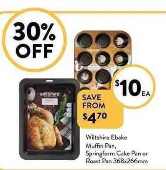 Foodworks Wiltshire ebake muffin pan springform cake pan or roast pan offer
