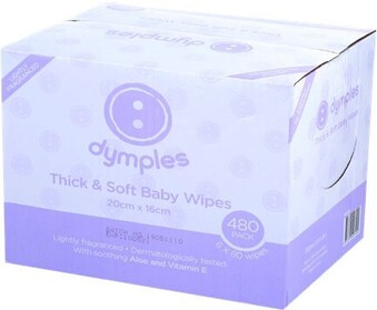BIG W Dymples 480-Pack Wipes - Lightly Fragranced offer