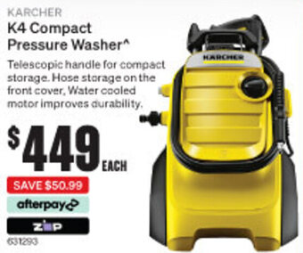 SuperCheap Auto K4 Compact Pressure Washer offer