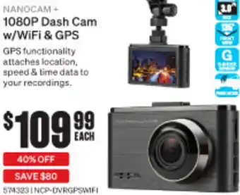 SuperCheap Auto 1080P Dash Cam w/WiFi & GPS offer