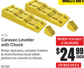 SuperCheap Auto Caravan Leveller With Chock offer