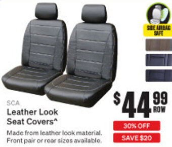 SuperCheap Auto Leather Look Seat Covers offer