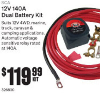 SuperCheap Auto 12V 140A Dual Battery Kit offer