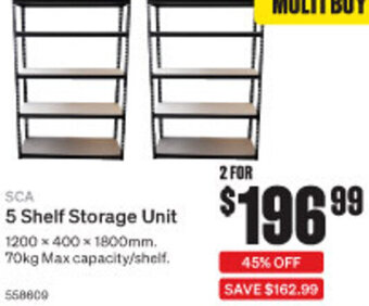 SuperCheap Auto 5 Shelf Storage Unit offer