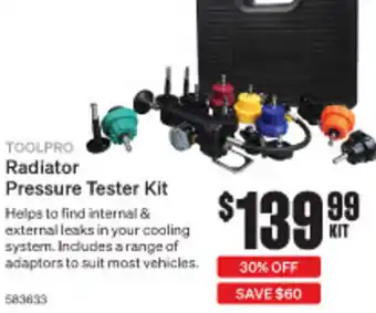 SuperCheap Auto Radiator Pressure Tester Kit offer
