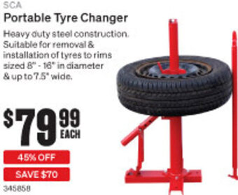 SuperCheap Auto Portable Tyre Changer offer