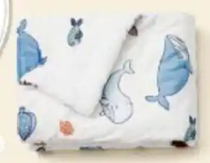 BIG W Dymples Printed Cot Quilt Sea Dreams offer